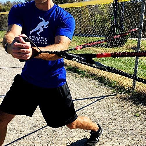 Kbands フュージョンケーブル ベロシティトレーナー 野球 - ソフトボールレジスタンスアームバンド 強度と速度 Int/Ad 48インチ 2個 フュージョンケーブル レベル Int/Adv 4本 各12 18ポンド 各8 12ポンド ブルーレベル4 40ポンド レッドレベル3 各20 28ポンド Fusion