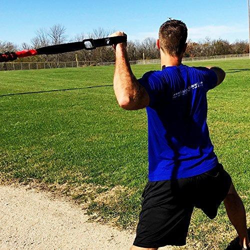 Kbands フュージョンケーブル ベロシティトレーナー 野球 - ソフトボールレジスタンスアームバンド 強度と速度 Int/Ad 48インチ 2個 フュージョンケーブル レベル Int/Adv 4本 各12 18ポンド 各8 12ポンド ブルーレベル4 40ポンド レッドレベル3 各20 28ポンド Fusion