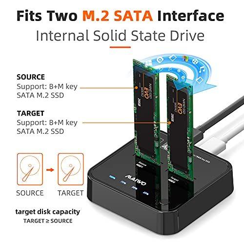 MAIWO K3016S 2ベイ m.2 SATA ドッキングステーション 工具不要 Type C - SATA SSD 外付けハードド