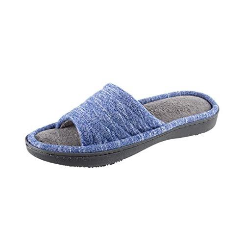 ISOTONER レディース Women's Space Knit Andrea Slide Slippers カラー ブルー