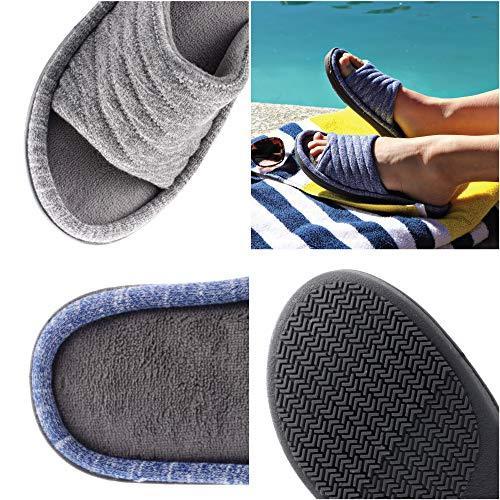 ISOTONER レディース Women's Space Knit Andrea Slide Slippers カラー ブルー