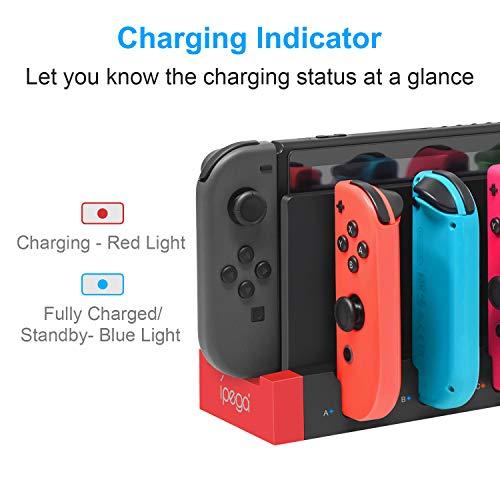 ジョイコン 充電スタンド FYOUNG ジョイコン 充電器 4台同時充電 Joy Cons 充電 5in1 収納 一体型 Switch  並行輸入｜selectshopwakagiya｜02