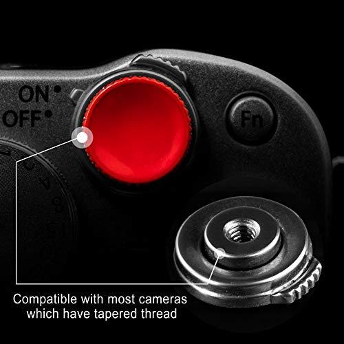 カメラシャッターボタン (2パック/レッド) 高級 繊細なソフトシャッターリリースボタン 並行輸入｜selectshopwakagiya｜02