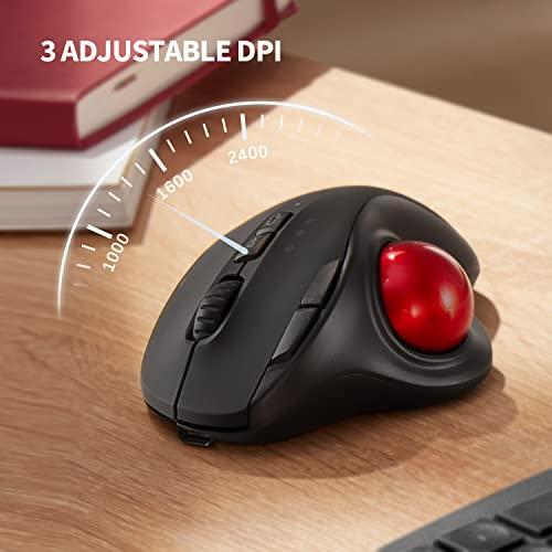 2.4G+Dual Bluetooth Wireless Trackball Mouse  KKUOD 3-Device Connect 並行輸入｜selectshopwakagiya｜08