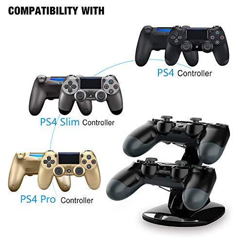 VSEER PS4コントローラー充電ステーション デュアルショック PS4充電器コントローラー プレイステーション4ツインチャージドッキ 並行輸入｜selectshopwakagiya｜07