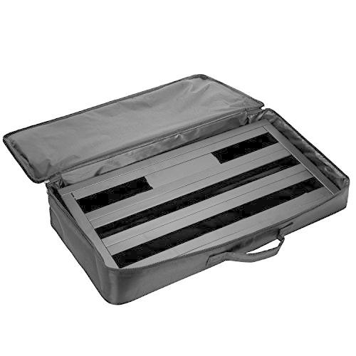 Luvay ギター エフェクター ペダルボード 特大サイズ560mm x 320mm、携帯バッグ付き、アルミニウム合金製 3kg