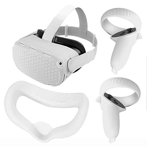 Oculus Quest 2用アクセサリー 4 in 1 VRシリコンカバーセット Meta 