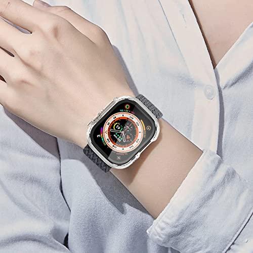 Compatible for Apple Watch Ultra 49mm Case Hard PC Case with Tempere 並行輸入｜selectshopwakagiya｜07