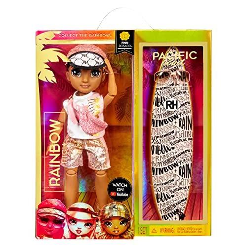 レインボーハイパシフィックコーストフィンロサド-プールアクセサリープレイセットとサーフボードを備えたローズゴールドボーイファッションドー 並行輸入