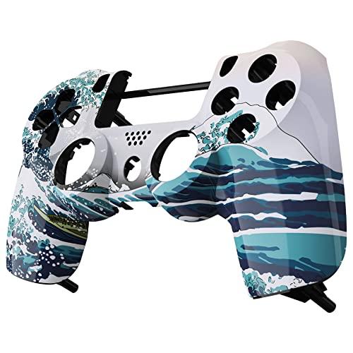 eXtremeRate The Great Wave 交換用フロントハウジングシェルカバー ps4 Slim Pro Controlle 並行輸入｜selectshopwakagiya｜04