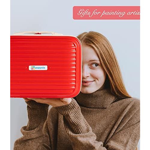 《送料込》 Art Supplies 156ピース プレミアム絵画 描画セット 初心者 ティーン 大人用アートキット ポータブルスーツケース入り 回転クレヨン 【Z1940711767】(11577円)