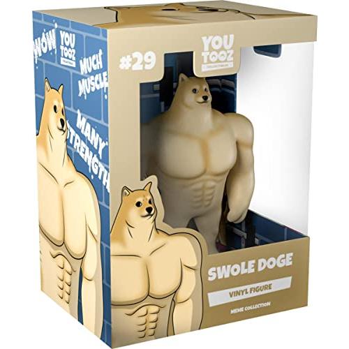 Swole Doge ビニールフィギュア 5インチ Buff Doge フィギュア - 有名なインターネットミームに基づくYoutooz 並行輸入｜selectshopwakagiya｜02