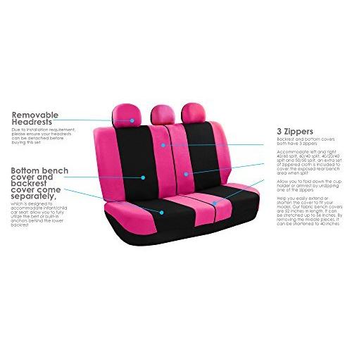 FH Group バケットシートカバー、ベンチカバー ピンク FB030PINK115-SEAT 並行輸入 並行輸入｜selectshopwakagiya｜05