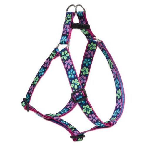 ルパイン 中型犬 大型犬用 25mm幅 フラワー・パワー ４８ｃｍ７１ｃｍ ワンタッチ ハーネス