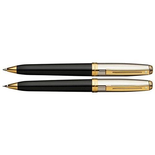 Sheaffer Prelude Ball Pen Mechanical Pencil Set  Black Lacquer Finish with