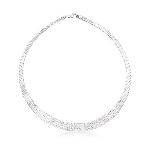 Ross-Simons イタリア製 スターリングシルバー ギリシャキー クレオパトラネックレス 不明