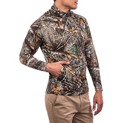 Hurleyハーレー メンズ QUICKDRI REALTREE HOODED リアルツリー ラッシュガード 長袖ラッシュパーカー US M日本L