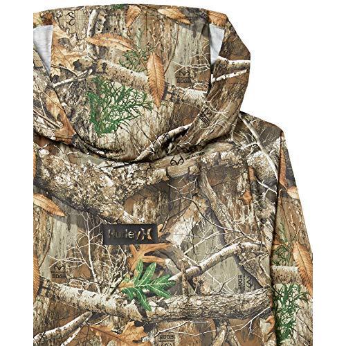 Hurleyハーレー メンズ QUICKDRI REALTREE HOODED リアルツリー ラッシュガード 長袖ラッシュパーカー US M日本L
