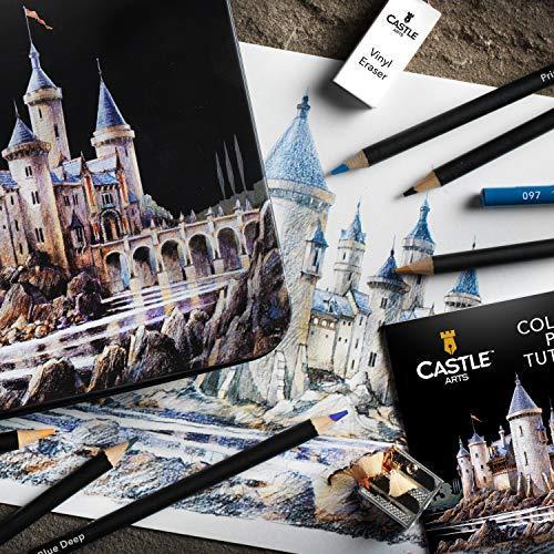Castle Art Supplies 120 Colored Pencil Set for artists  featuring 'soft se｜selectshopwakagiya｜06