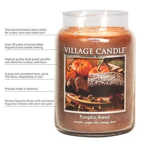 特急 Village Candle ガラス瓶入りアロマキャンドル ガーデニア 11オンス Large 26 oz 106026345