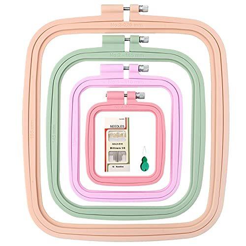 刺繍フープセット 4サイズ - 3インチ、4.3インチ、6.5インチ、8.7インチ 並行輸入