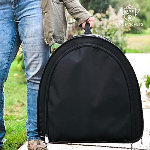One for Pets Portable 2-in-1 Double Pet Kennel/Shelter  Fabric  Blac 並行輸入｜selectshopwakagiya｜06