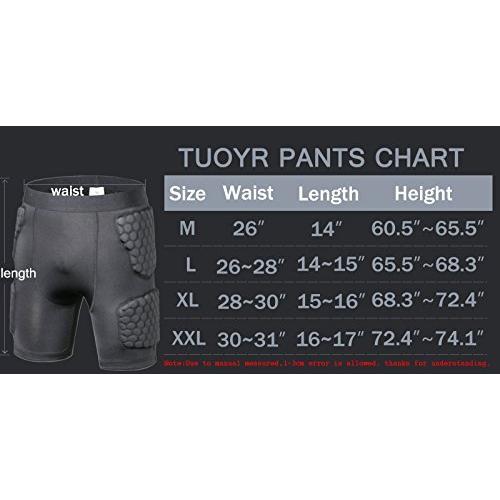 M45-50kg  Pants - TUOYR Padded Compression Shirt Chest Protector Under｜selectshopwakagiya｜05