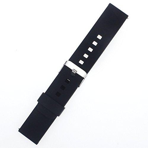 Soft Silicone Replacement with Metal Clasp Rubber Watch Strap Watchb 並行輸入｜selectshopwakagiya｜04