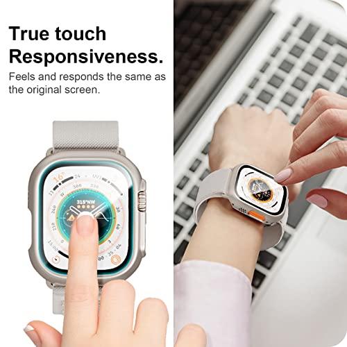 2 Pack Case with Tempered Glass Screen Protector for Apple Watch Ult 並行輸入｜selectshopwakagiya｜05