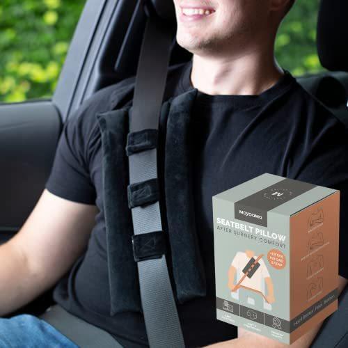 MOYOAMA敏感な領域を保護するための心臓手術後のシートベルト枕-シートベルト圧迫緩和のための乳房切除枕-化学療法患者のための刺激ポー 並行輸入