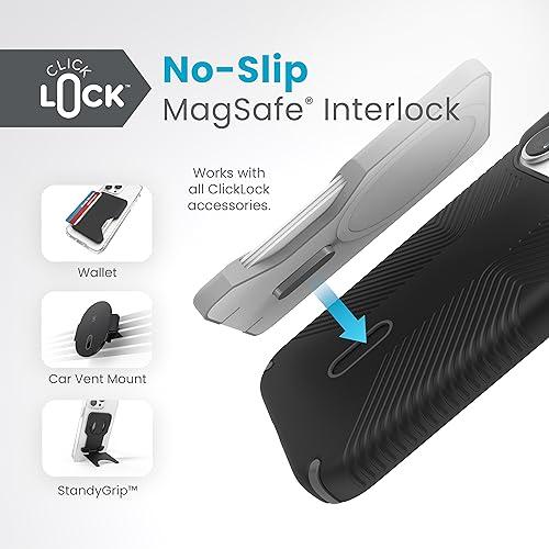 Speck iPhone 15 Pro ケース - ClickLock 滑り止めインターロック MagSafe用に構築 落下防止グリップ 並行輸入｜selectshopwakagiya｜04