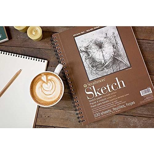 Strathmore Spiral Sketch Book 9X12-100 Sheets