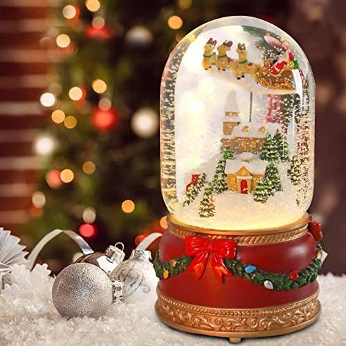 クリスマス 飾り スノードーム オルゴール 置物 オブジェ おしゃれ かわいい 雪だるま 金 アンティーク 北欧 レトロ メルヘン プレゼント ギフト 贈り物 インテリア 雑貨 ゴールドヴィレッジスノードームオルゴール Hm おしゃれ照明のampoule スノードーム