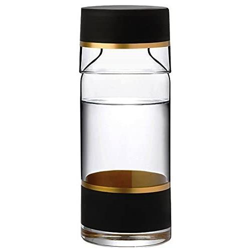 CEVVIZZ ベッドサイドウォーターカラフェ - ベッドの横に置いておくカップとボトル 便利なミッドナイトドリンクに - ガラスカラフ 並行輸入