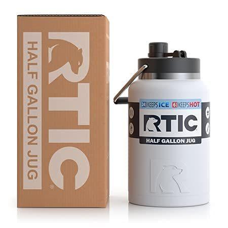 RTIC 取っ手付き水差し ハーフガロン ホワイトマット 大型二重真空断熱ウォーターボトル ステンレススチール魔法瓶 ホット&コールドド 並行輸入｜selectshopwakagiya｜03