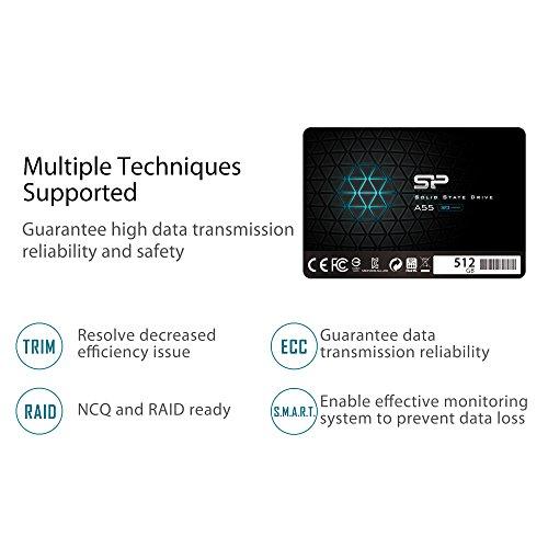 シリコン電源512GB SSD 3D NAND A55 SLCキャッシュパフォーマンスブーストSATA III 2.5インチ7mm0.2 並行輸入｜selectshopwakagiya｜07