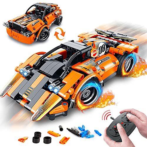 VATOS STEM Building Toys for Kids-2-in-1 Technic Remote Control Car 並行輸入
