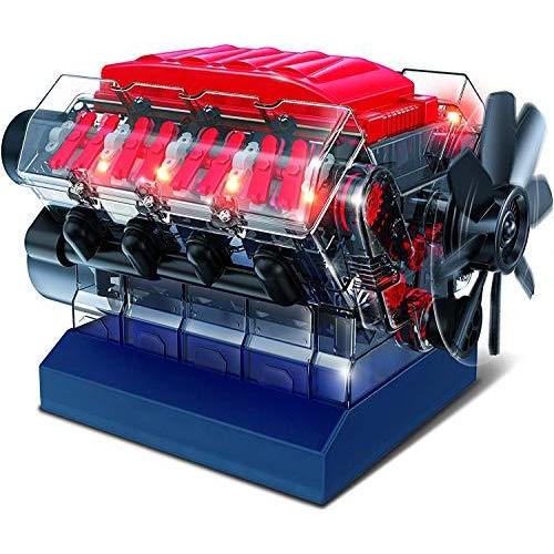 Playz V8 Combustion Engine Model Building Kit STEM Hobby Toy for Kid 並行輸入