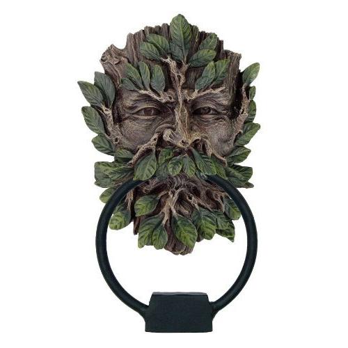 グリーンマンドアノッカーStatue Cold Cast Resin Figurine