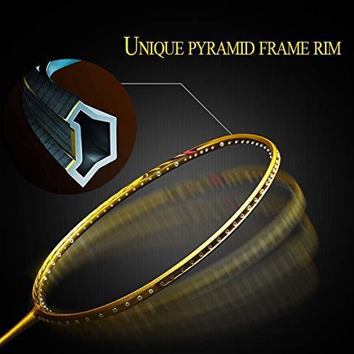 Senston N80 グラファイト シングル ハイグレード バドミントン ラケット プロフェッショナル カーボンファイバー バドミント Senston Black+Blue sets