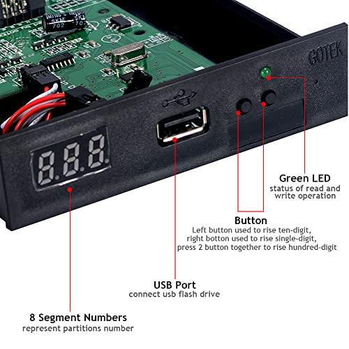 GoTEK SFR1M44-U100 3.5インチ 1.44MB USB SSD フロッピードライブ