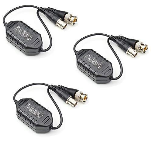 ANHAN CCTV オーディオ ビデオ バラン BNCオス - BNCメス 同軸接地ループアイソレーター 3パック 並行輸入