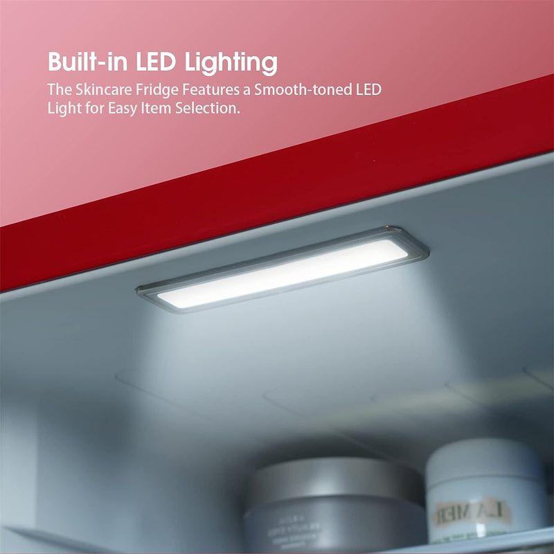 25【新品未使用】 HCK 冷蔵庫 化粧品用 小型 ミニ 42L 静音 おしゃれ 省エネ 1ドア 透明ガラスドア 右開き 赤 ?SC-46RGE 【2596322544】(93778円)