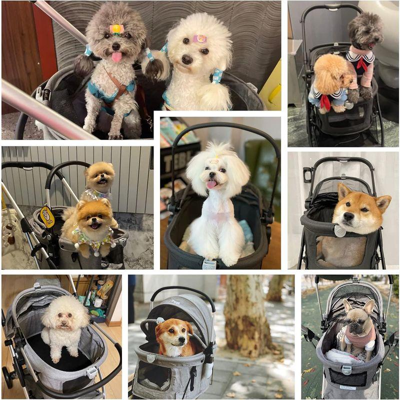 【値下げ⭕️】 Beberoadペットカート ペットバギー 多機能折りたたみ式猫小型犬ペットベビーカー 取り外し可能なバスケット 金属製のハンドル 3way 【1704592058】(10169円)