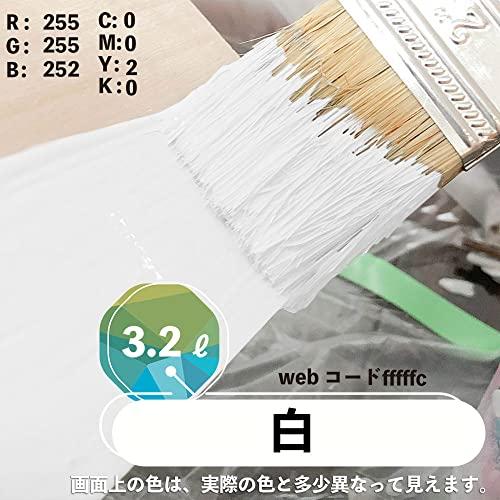 カンペハピオKanpe Hapio ペンキ 塗料 水性 つやあり 白 3.2L 水性シリコン多用途 日本製 ハピオセレクト 00017650011032｜selectshopyuu｜03