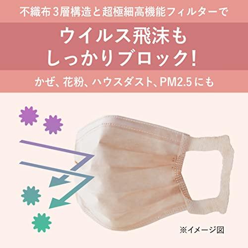 エリエール (日本製 不織布) ハイパーブロックマスク エリカラ くすみピンク ふつうサイズ 30枚入 PM2.5対応｜selectshopyuu｜06