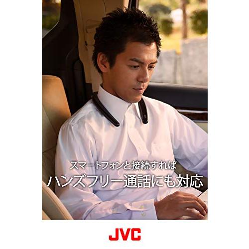 JVCケンウッド JVC SP-A7WT-B NAGARAKU ウェアラブルネックスピーカー ワイヤレス Bluetooth 約15時間連続再生 本体約83g軽量設計 生活防水対応 ブラ｜selectshopyuu｜03