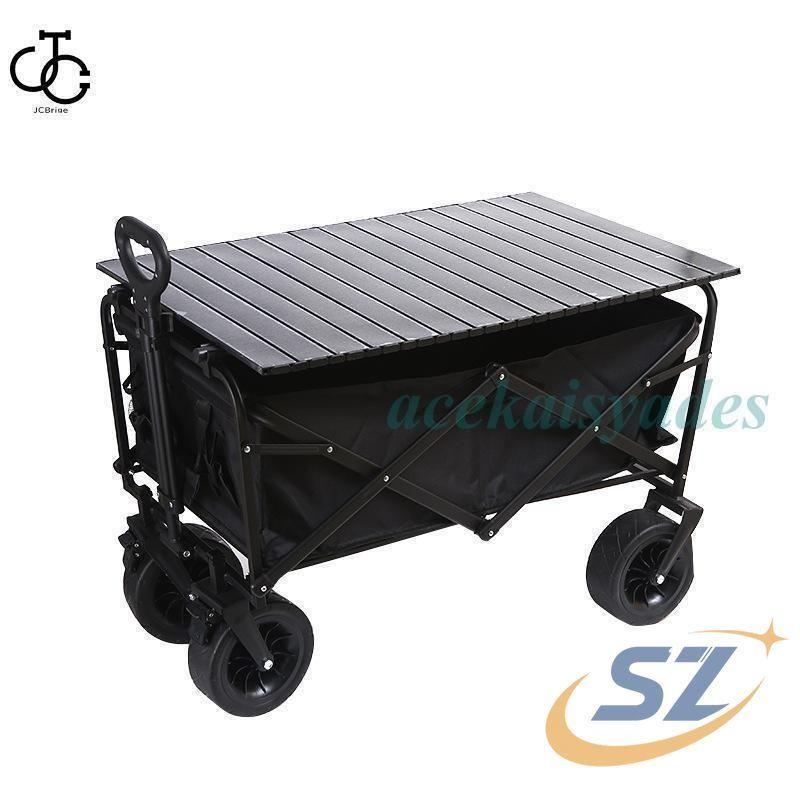 ワゴンテーブルセット アウトドアワゴン 折りたたみ 大容量 頑丈コンパクト シェンヘン テーブル キャリーカート キャンプワゴン キャリーワゴン アウトドア_2