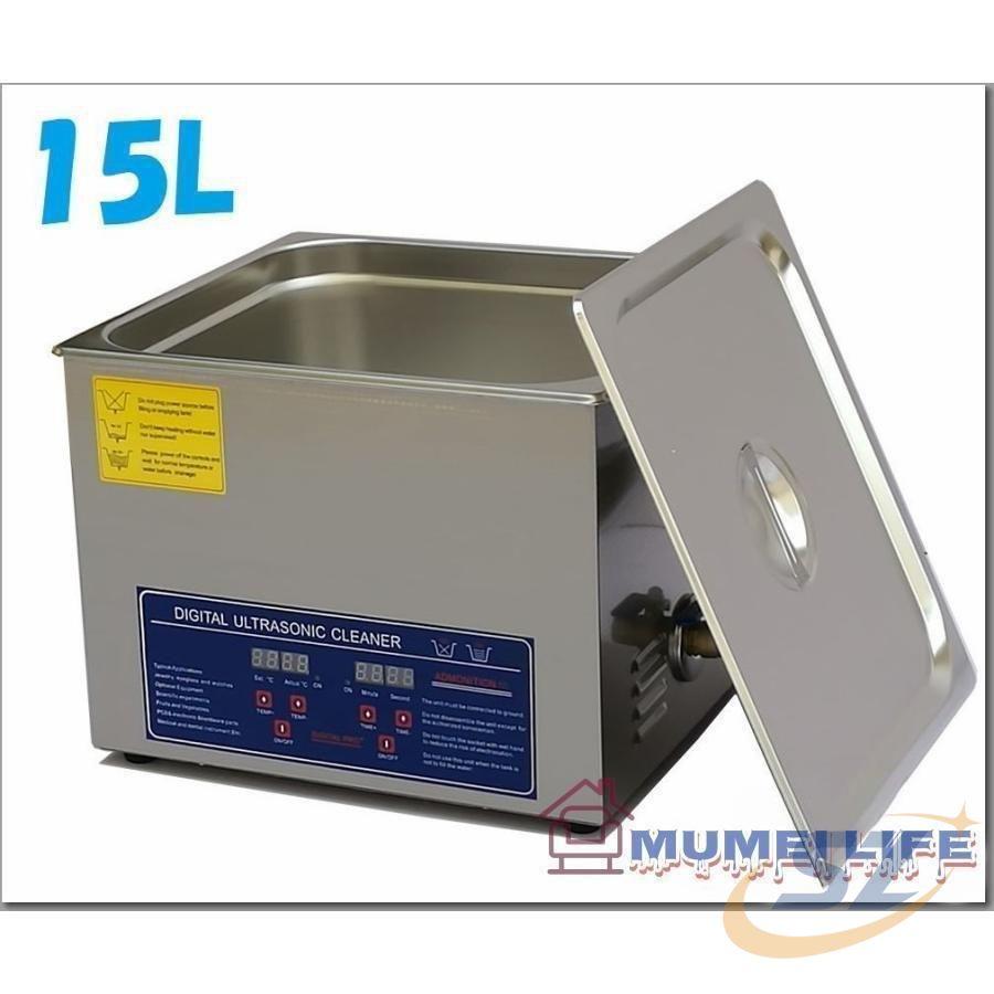 超音波洗浄器 ヒーター/タイマー付き 15L 日常使い 家庭用 使いやすい