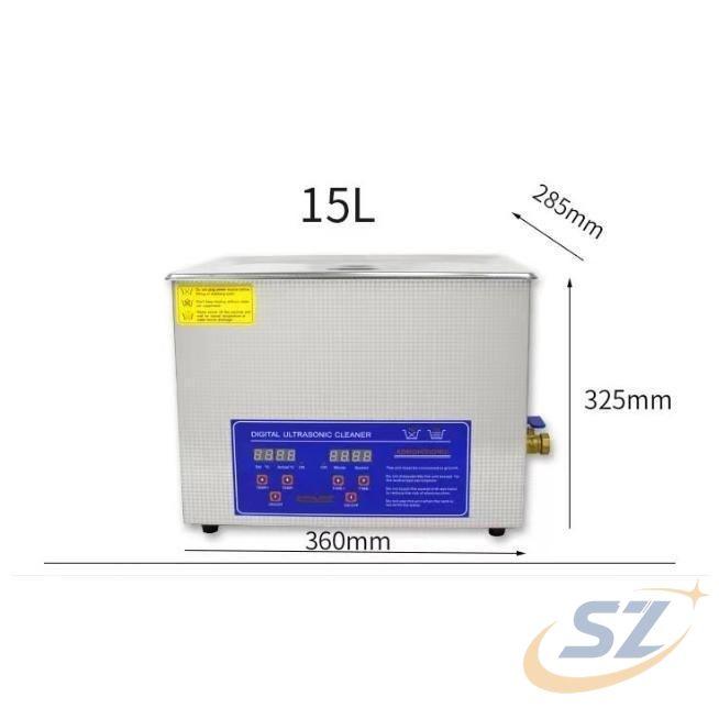 超音波洗浄器 ヒーター/タイマー付き 15L 日常使い 家庭用 使いやすい